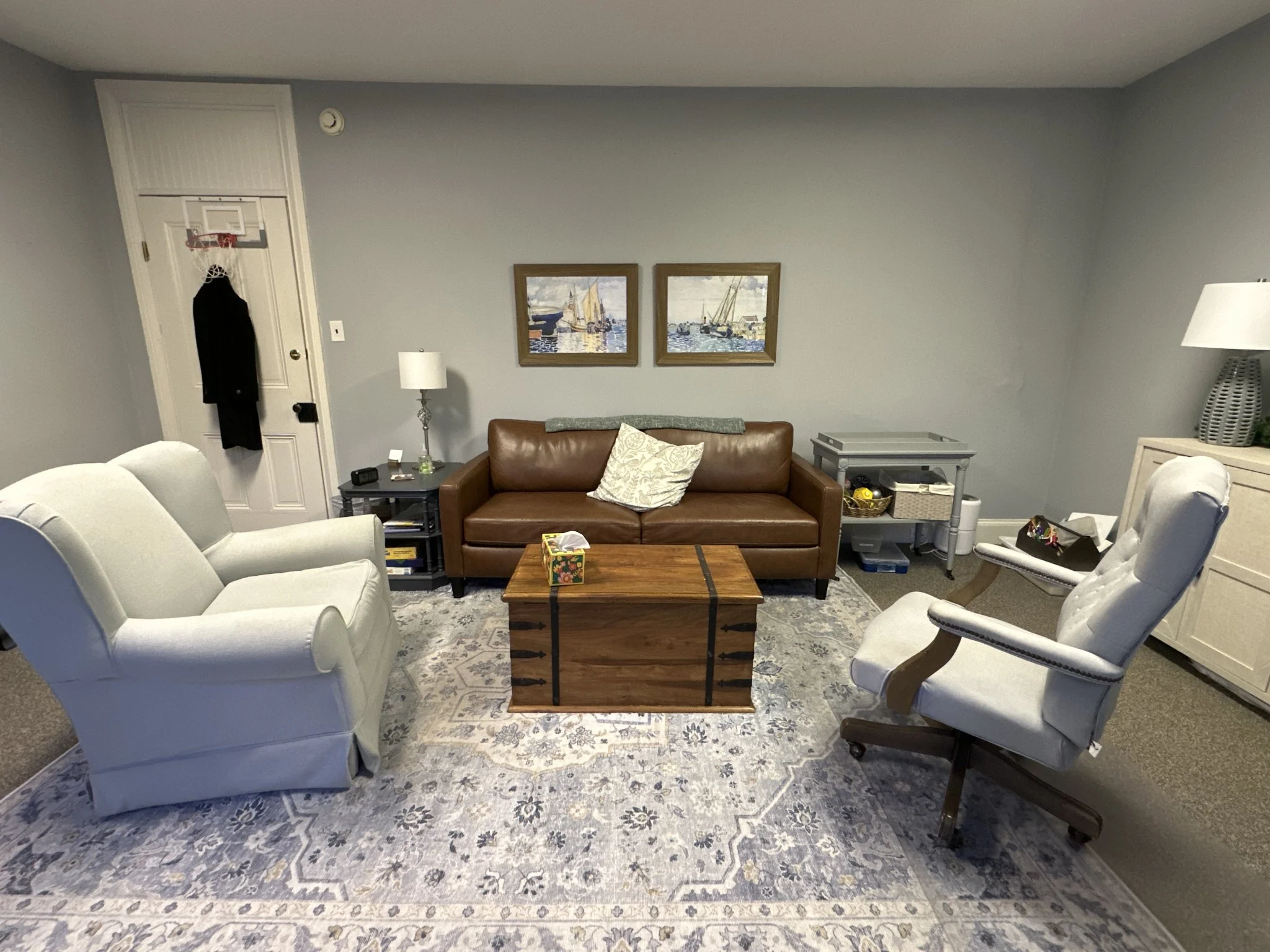 Comfortable waiting room with armchairs – medication management in Cheltenham, PA